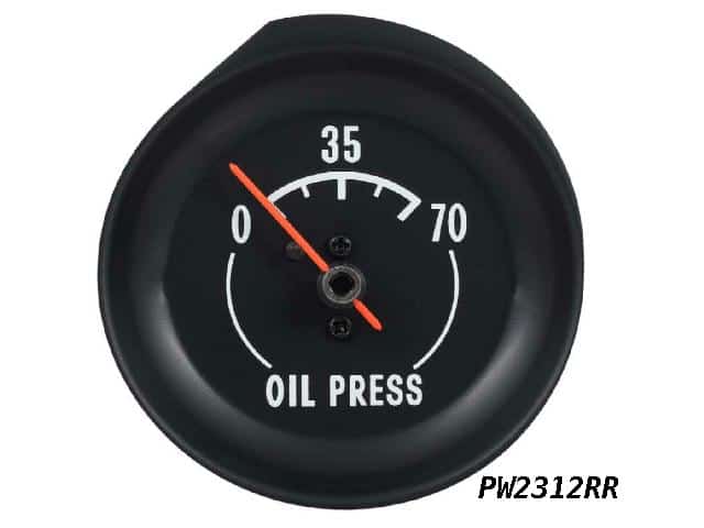 Oil Pressure Gauge: Corvette 72-73